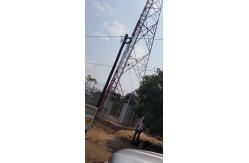 China Angular 100M Gsm Antenna Tower Mast And Brackets Aviation Obstruction Light supplier