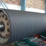 Rubber Covered Section Press Grooved Roll For Paper Making Machine for sale