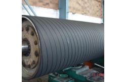 China Rubber Covered Section Press Grooved Roll For Paper Making Machine supplier