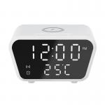 Digital 15W Alarm Clock Wireless Charger With Temperature Display for sale