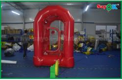 China Customized Red Inflatable Money Machine Box Game Oxford Cloth supplier