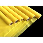 110Mesh Yellow Monofilament Polyester Silk Screen Printing Mesh Plain Weave for sale