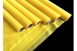 China 110Mesh Yellow Monofilament Polyester Silk Screen Printing Mesh Plain Weave supplier