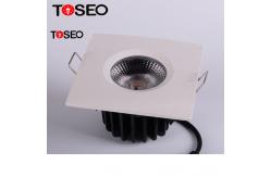 China Dimmable Fire Rated DownLights ,  Black Square LED Ceiling Lights supplier