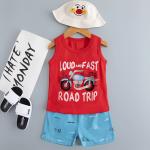 95% cotton Vest Shorts Pyjama Set / Cute Comfy Pj Sets 170cm Height 94cm Hipline for sale