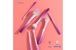 China Premium Synthetic Fiber Travel Makeup Brush Set 6pcs Smooth Touch Lint Free supplier