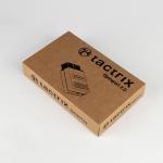 Custom Natural Kraft Paper Electronics Packaging Box Black Printing
