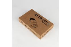China Custom Natural Kraft Paper Electronics Packaging Box Black Printing supplier