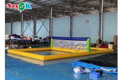 China Inflatable Water Parks Adults Interactive Inflatable Water Volleyball Court Airtight Multi Function Floating supplier