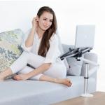 Office Desktop Stand Holder Adjustable 360°Rotation With Aluminum Alloy Two Arms