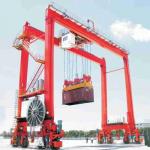 20ft / 40ft Container Lifting RTG Gantry Crane 40t 50t With Telescopic Spreader for sale