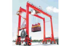 China 20ft / 40ft Container Lifting RTG Gantry Crane 40t 50t With Telescopic Spreader supplier