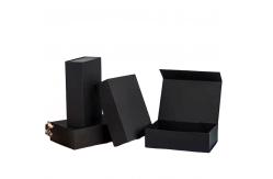 China Customized Black Magnetic Shoe Box Paperboard Fancy Packaging Box supplier