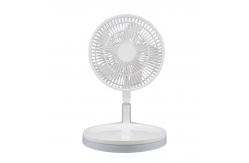China USB Rechargeable Portable Foldable Fan 4 Speed Desk Table Foldable Oscillating Fan supplier