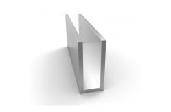 China Custom Extrusions Aluminum Extrusion Profile Silver Black T5 6063 Anodized C Beam supplier