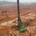 Construction Equipment Hydraulic Pile Driver Machine 230 KN Main Winch Pull Force for sale