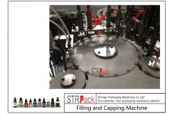 China 10ml-100ml E-liquid Bottle Filling And Capping Machine With Piston Pump supplier
