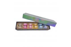 China Modern Design 12 pcs Macaron Packaging High Quality Paper Box with Plastic Inner supplier