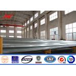 Transmission Line Hot Dip Galvanized Steel Power Pole 33kv 10m Electric Utility Poles for sale