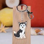 Holographic Acrylic Key Chain Cute Cartoon Animal Pet Picture Printed Acrylic Picture Keychain
