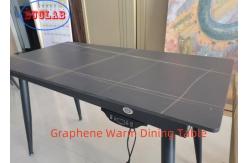 China Stylish Dining Experience with Hand Control and Heating Funriture Graphene Warm Dining Table supplier