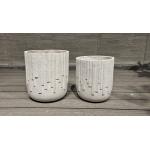 Hand Carve Finishing Fiber Cement Pot Customed For Outdoor Centerpieces for sale