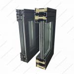 Double Glazing Thermal Insulation Aluminum Window Mill Finish Broken Bridge Silent Casement for sale