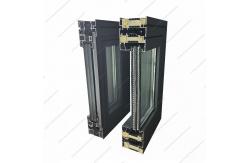 China Double Glazing Thermal Insulation Aluminum Window Mill Finish Broken Bridge Silent Casement supplier