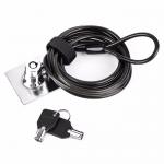 Universal Laptop And Tablet Adhesive Security Plate With Key Cable Lock for sale