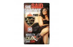 China Resealable Custom Plastic Cigar Humidity Ziplock Bags With Display Box supplier