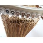 Baking Varnish Metal Mesh Curtain 1mm Frame Design Hanging Lightweight Huge Aluminum for sale