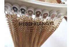 China Baking Varnish Metal Mesh Curtain 1mm Frame Design Hanging Lightweight Huge Aluminum supplier
