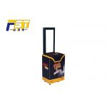 Eco - Friendly Mobile Folding Box Trolley Silk Screen Printing With Large Capacity
