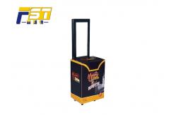 China Eco - Friendly Mobile Folding Box Trolley Silk Screen Printing With Large Capacity supplier