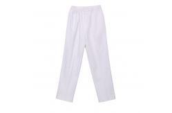 China Elastic Waist Draw String White Chef Pants supplier