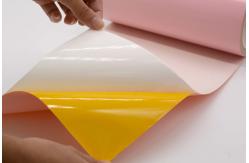 China 1Mil High Temperature Adhesive Label Material Matte Red Permanent Adhesive Polyimide With Glassine supplier