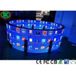 P2 P4 SMD2121 1000nits Curved Flexible Led Display 1R1G1B full color led display screen for sale