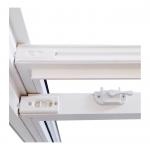 105 Series Fixed UPVC Double Hung Window With Tilt Hurricane Impact
