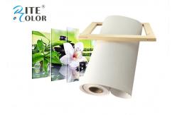 China Polyester Cotton Blend Inkjet Canvas Photo Paper Waterproof Coated For Printer supplier