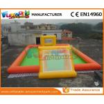 Commercial Inflatable Sports Games Football Soccer Pitch Inflatable Soap Football Field for sale