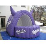 Wholesale Purple Inflatables Milka Sampling Booth For Show Display , Advertising Inflatables for sale