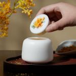 Functional Design 4.7DIAX7”H Ceramic Container With Lid Multifunctional