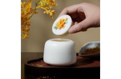 China Functional Design 4.7DIAX7”H Ceramic Container With Lid Multifunctional supplier