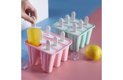 China Popsicle Molds 6 Pieces Silicone Ice Pop Molds BPA Free Ice Pop Maker supplier