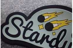 China Eco - Friendly Stick On Handmade Rubber Logo Patches supplier