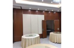 China Aluminium Mobile Sliding Folding Partition Walls Hotel Soundproof Acoustic Movable Partitions supplier