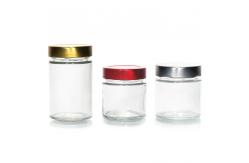 China Quick Delivery 380Ml 500Ml 16Oz Crystal Clear Canister Pickle With Lug Cap supplier
