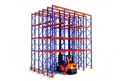 China Forklift Drive In Racking System , Drive In Warehouse Racking Optional Dimension supplier