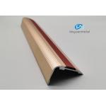 33x52mm Aluminium Stair Nosing Edge Trim Anodised With PVC Rubber