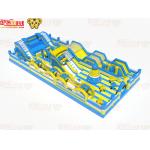 Big Circle Obstacles With Slides Inflatable jumping playground for sale